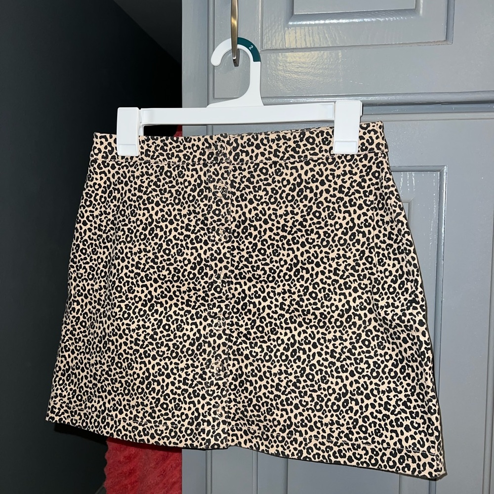 front button down skirt